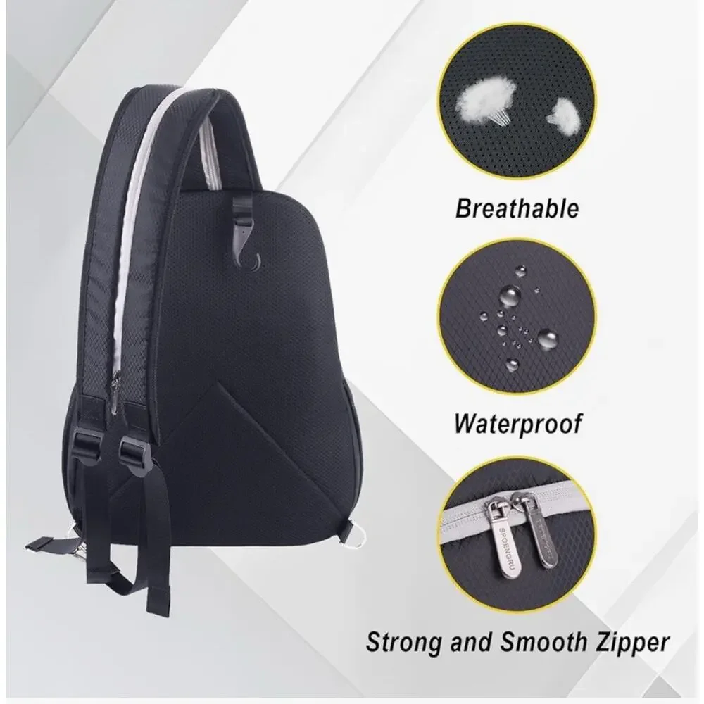 SPOENGRU Small Backpack for Women Men, Convertible Sling Backpack Grey